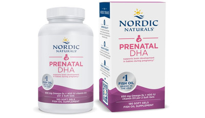 Nordic Naturals Prenatal DHA New + Free Ship Sealed 180 soft gels