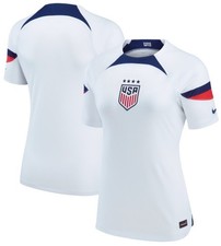 NWT USA Soccer Nike 2022/23 Home Stadium Replica Blank Jersey White Women's Lrg