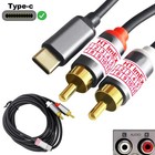 Adapterkabel USB-C auf Cinch 2x RCA Stecker Audio für Samsung Galaxy A54 5G