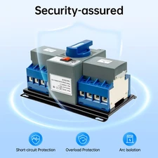 Dual Power Automatic Transfer Switch kit 63 A 4P ATS Generator Changeover Switch