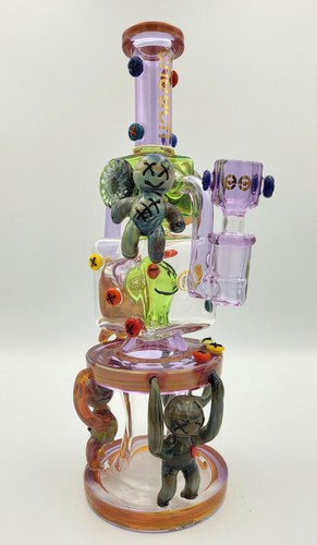 Cheech Glass 12" Voodoo Glass Water Pipe Hookah Bong Recycler Heady Rig