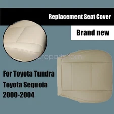 For  Toyota Sequoia 2000-2007 Front Driver Side Bottom Leather Seat Cover Tan
