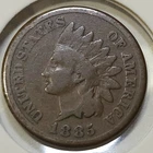 1885 Indian Head Cent - VG **Semi-Key: 11,765,384 Minted** (Lot #1)