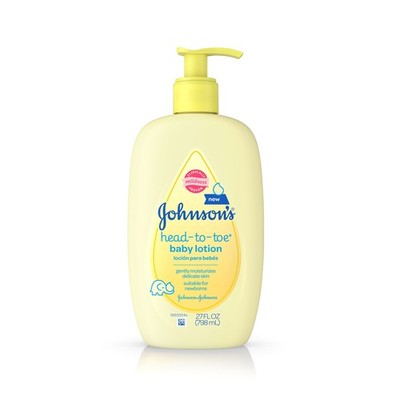 Johnson's Head-to-Toe Baby Lotion, 27 Fluid Ounce 27 FL Oz (Pack of 1) 