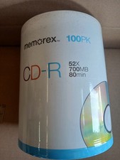 Memorex 100 Pack Slim Color CD Jewel Cases New Sealed