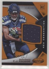 2016 Certified New Generation Jerseys Mirror Orange 214/399 CJ Prosise #18 rw8