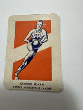 1952 Wheaties George Mikan Action Hand Cut Card  Center.  Minneapolis Lakers