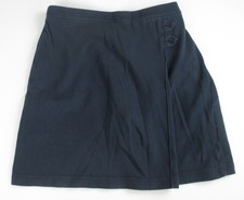 LANDS END Classic Navy School Uniform Knit Skort Girls 14 NEW