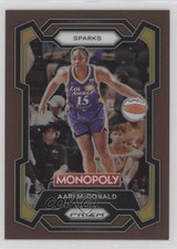 2024 Panini Prizm Monopoly WNBA Brown Prizm 241/249 Aari McDonald #30 0nr3