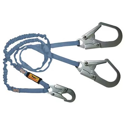 Condor 19F384 Shock Absorbing Lanyard, 6 Ft. Length, Snap Hook, Steel, 2