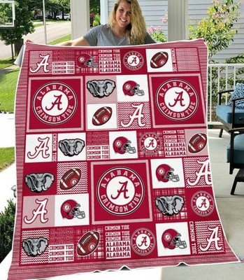 College Sports Team Color Flannel Blanket Game Day Fan Gift Throw