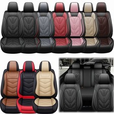 Car Seat Covers For Jeepwaterproof Pu Leather Seat Cushion Full Set 5 Seats