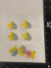 JOLEES BOUTIQUE EASTER EGG CHICKS STICKER COLLAGE EMBELLISHMENT