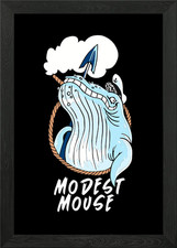 Wal mit Harpune & Seil gerahmtes Wandbild Poster Leinwanddruck Bild