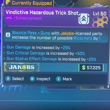 Borderlands 4 VEX BLEED  OP ENHANCEMENT DAMAGE+JAKOBS LVL 50 ALL PLATFORMS