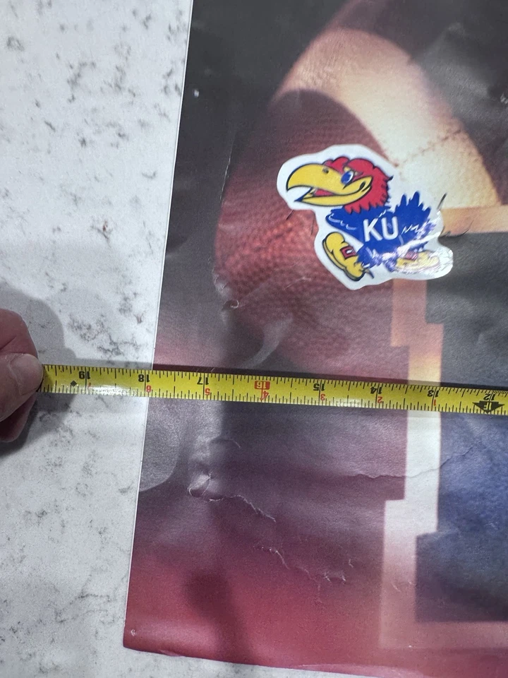 VTG 1998 Kansas Jayhawks KU Football Team Seniors Poster BH - Image 3 of 4