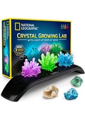 National Geographic Crystal Growing Kit - 3 Vibrant Colored Crystals to Grow