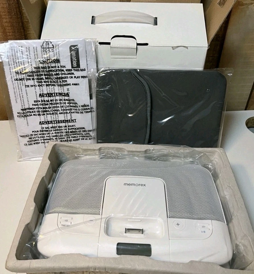 Altavoz de viaje plegable Memorex para Apple iPod (funciona, lee) ENVÍO GRATUITO Foto 2 de 2