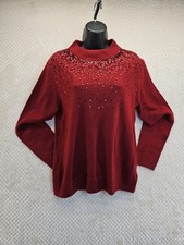 Juicy Couture Sweater Plum Sequines Party Celebrate Fun Sz L . . . New