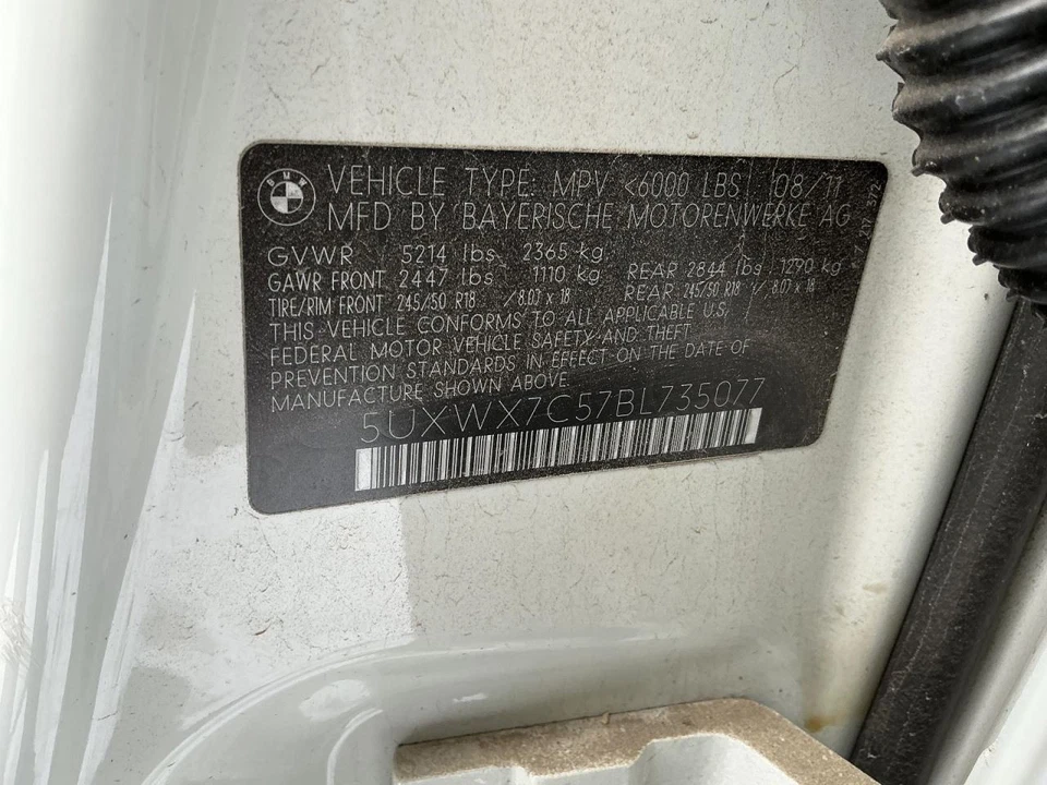 Seat Belt Front Bucket Driver Retractor Black Fits 11-17 BMW X3 819292 - Imagem 4 de 4