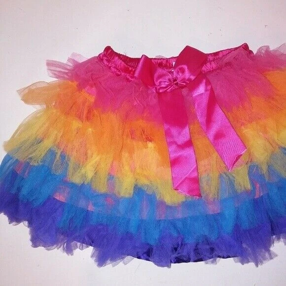 Tutú para niños arco iris de tul orgullo vestir talla única para el festival más colorido Foto 2 de 4