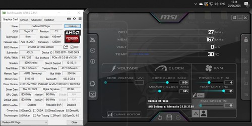 ASUS ROG Strix Radeon RX Vega 64 OC Edition 8GB HBM2 con scatola originale - Foto 11 di 17