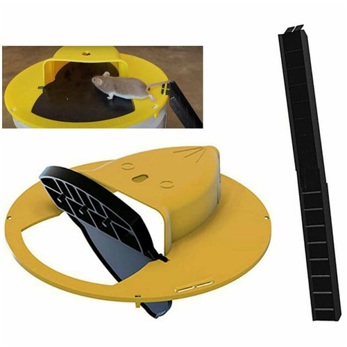 Mouse Trap N Flip Slide Bucket Lid Mouse Rat Trap With Ladder Mousetrap Catcher - Picture 7 of 7
