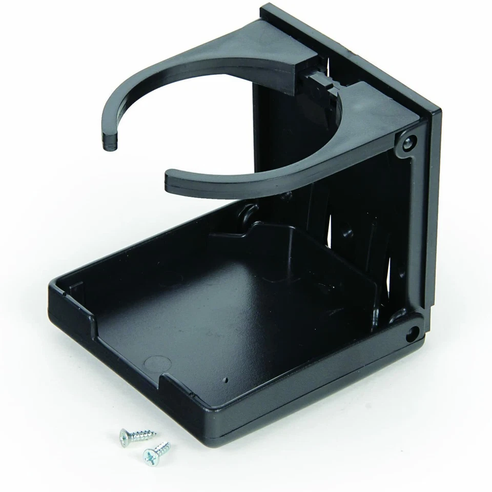 1x Black Universal Adjustable Folding Cup Drink Holder Car Truck Boat Camper RV 