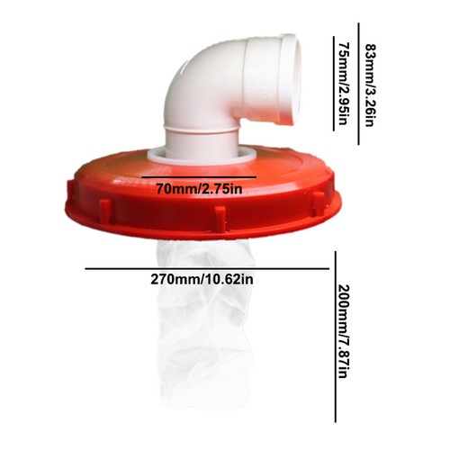 IBC Tote Tank Cover with Filter Tank Cap Ton Barrel Filter Lid Cover - Picture 5 of 18