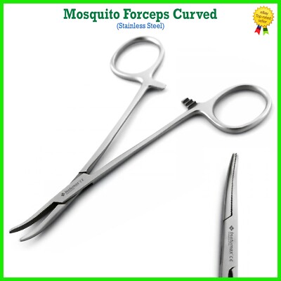 Pinzas Mosquito Curvas Quirúrgicas de Acero Inoxidable para Uso Médico