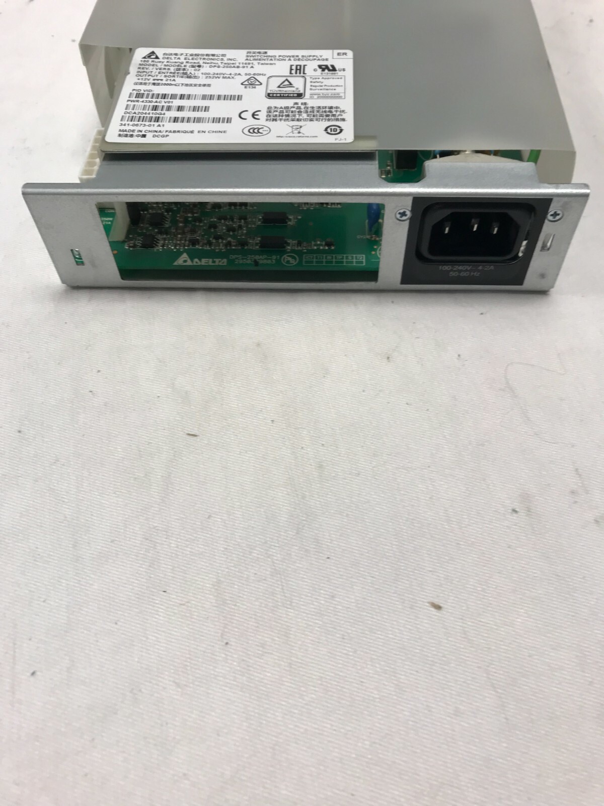 Cisco PWR4330AC 341067301 400W Power Supply For ISR4330 Series
