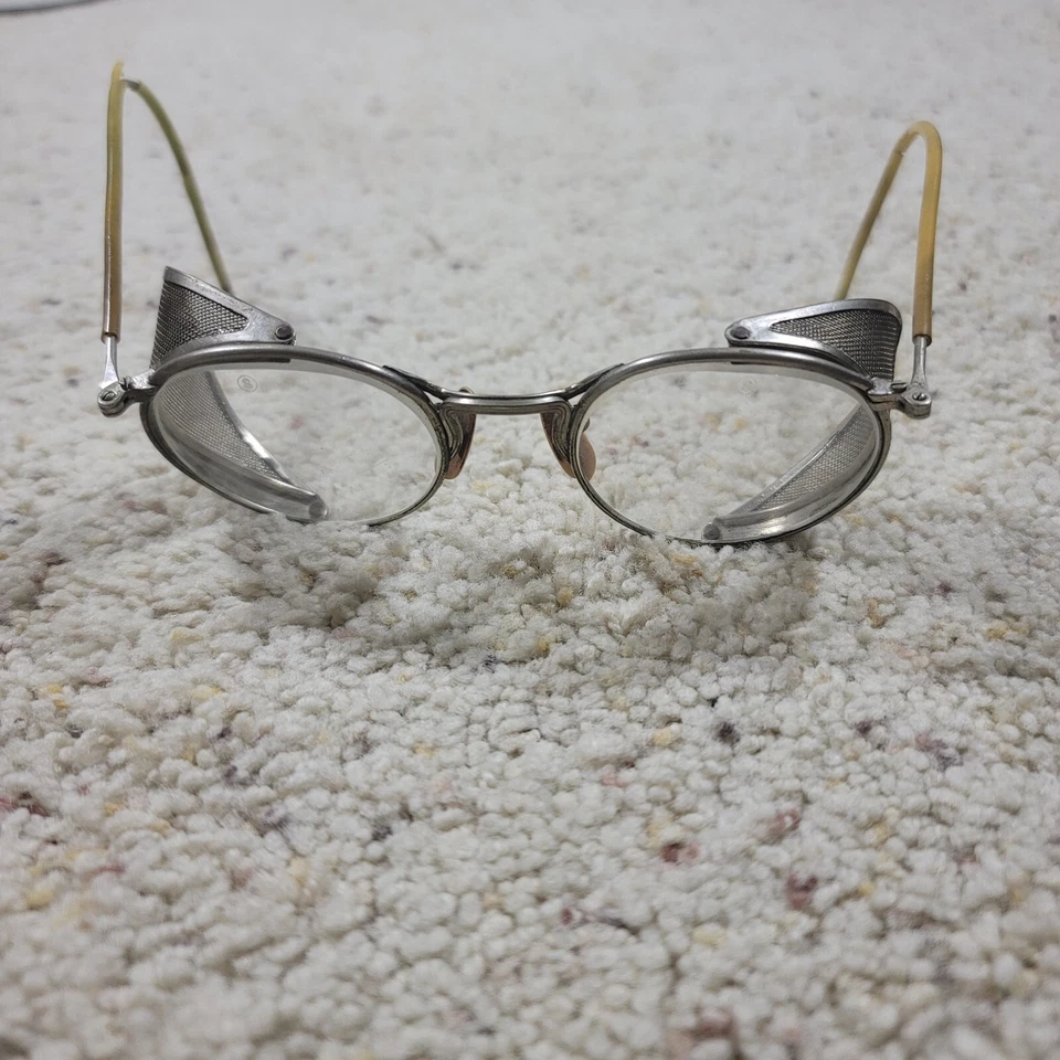 Gafas de colección American Optical AO 23 DRL transparentes FULL-VUE protector lateral SOLO MARCO Foto 4 de 4