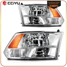 For 2009-2010 Dodge Ram 1500 Replacement Headlights Assembly Driver+Passenger
