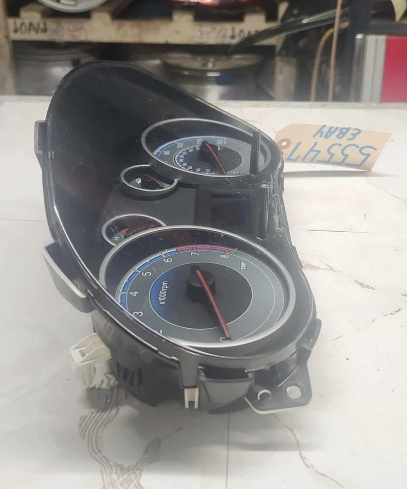 11-12 SUZUKI SX4 156K MILLAS VELOCÍMETRO MEDIDOR DE GRUPO CABEZAL DE INSTRUMENTO AWD A MPH Foto 4 de 4