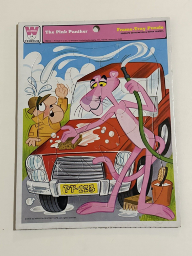 Vintage Pink Panther Frame Tray Puzzle 1976 Whitman Complete Nice Condition - Picture 3 of 8