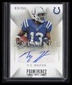 TY HILTON 2013 Panini Prominence Eminence Signature 828/999 Indianapolis Colts