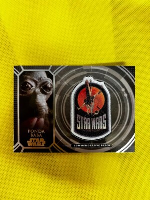 2017 Topps Star Wars 40th Anniversary Manufactured Ponda Baba #PC-16 Patch