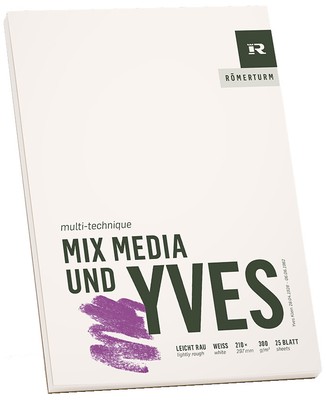 RÖMERTURM Künstlerblock ''MIX MEDIA UND YVES'' DIN A5 25 Blatt