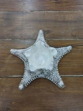 Vintage MCM Ceramic Brownish Detailed Starfish Ashtray Cigar Beach Coastal