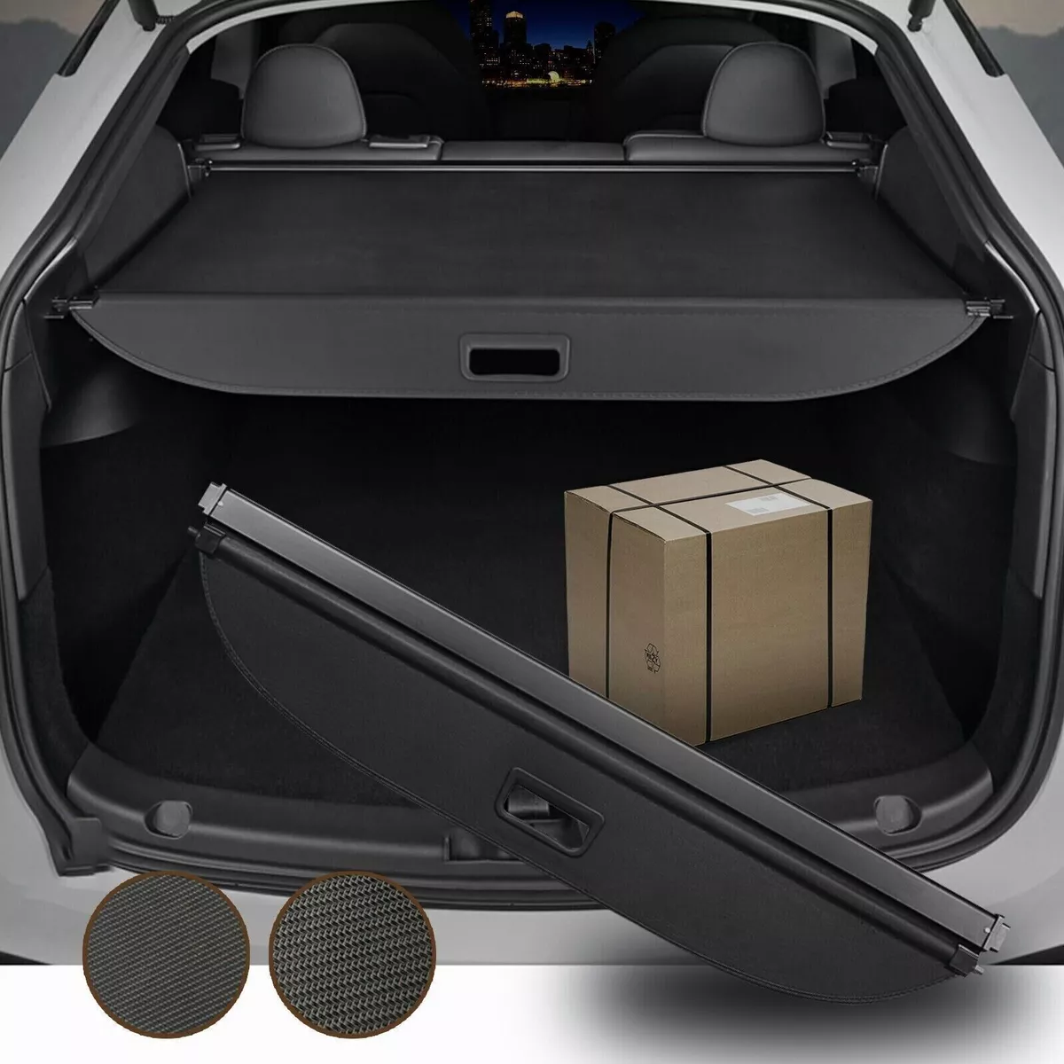 Einziehbare Kofferraumabdeckung Gepäckschirm Schild für Tesla