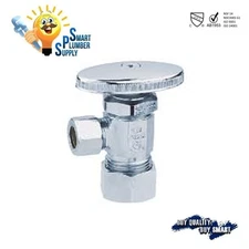 Lot of 10pcs Brass Multi Turn Angle Stop Valve 5/8" OD X 3/8" OD (141-12)