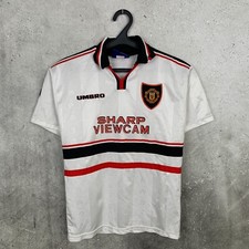MANCHESTER UNITED 1997 1998 1999 AWAY FOOTBALL SHIRT UMBRO 10-11 YEARS / 146 cm