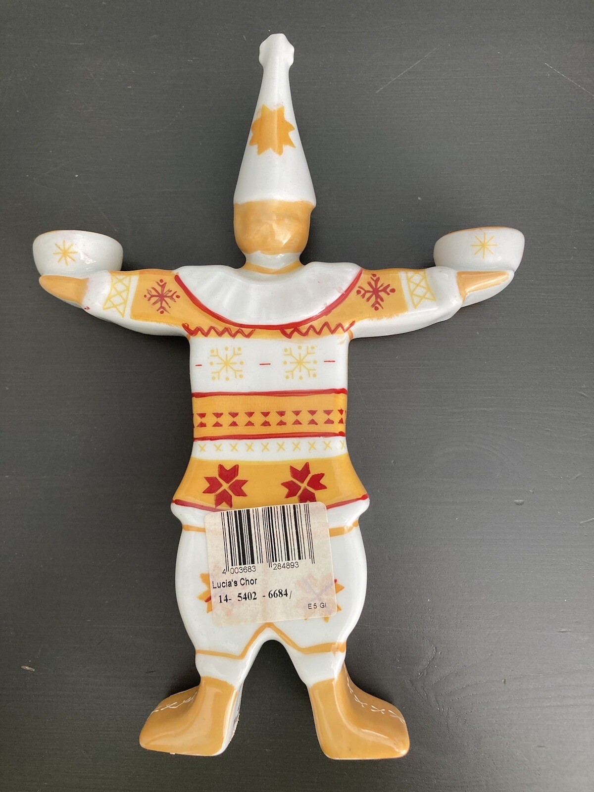 Villeroy & Boch Lucia's Chor Porcelain Candleholder 8" Scandinavian