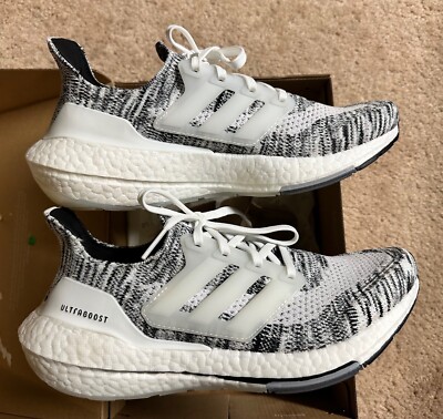 adidas Women's UltraBoost Running Shoes Sneakers Black White Oreo GV7712 Size 8