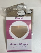 iMucci Dance Briefs Professional Anti-Slip Adult Size XS Nude 8C15 Set of 3 3A