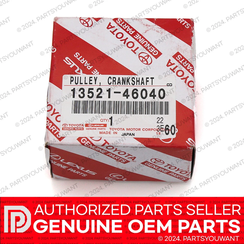 Polea de distribución original del cigüeñal del fabricante de equipos originales Lexus Toyota OEM 2JZ 3,0 L OEM 13521-46040 Foto 4 de 4