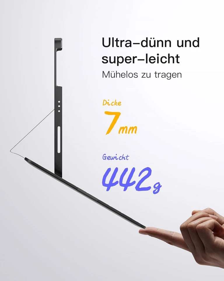 Inateck Ultraleichte Hülle Tastatur iPad 10 iPad Air 6/5/4 10,9 iPad Pro 11 Zoll - Bild 3 von 4