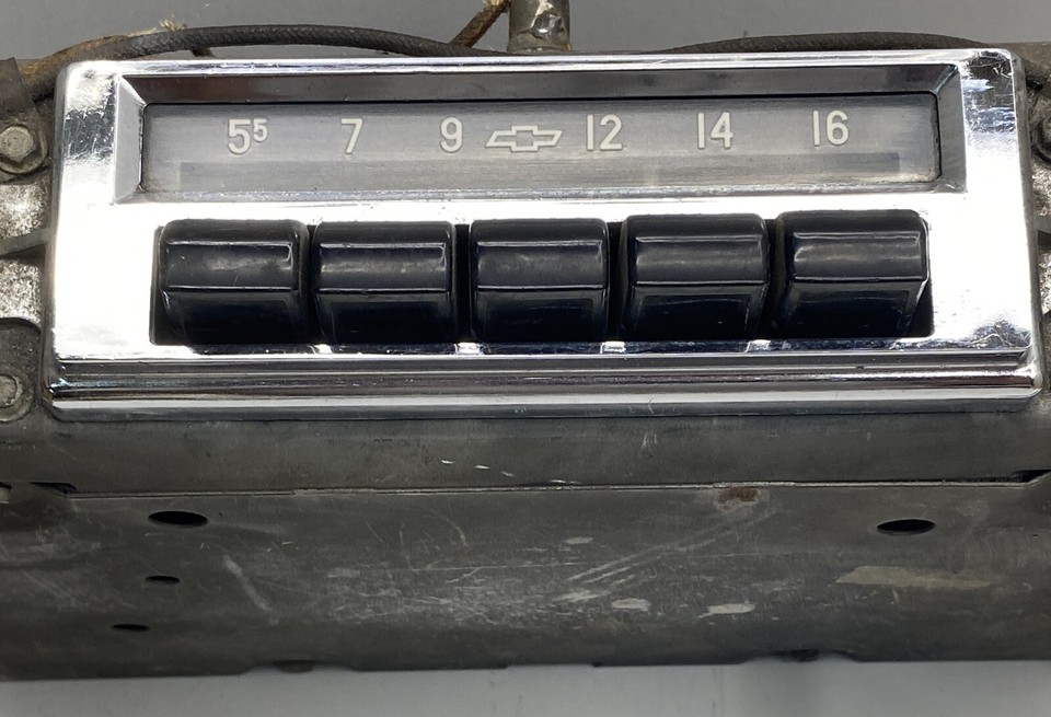 Original 1955 Chevrolet Passenger Car Push Button AM Radio Chevy | eBay