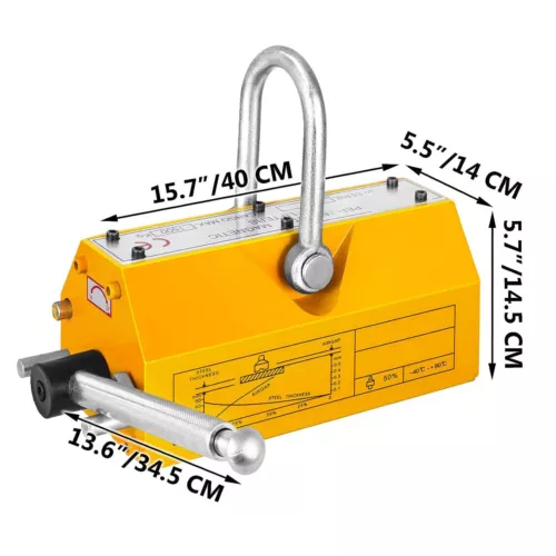 Permanentmagnetfutter Magnet Hebeplatte 100kg Schwerlast Hebemagnet USA - Bild 3 von 24