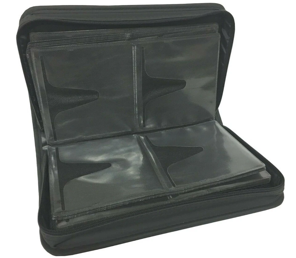 80 CD Case DVD Games Discs Storage Holder Organiser Sleeve Wallet Car Home BLACK - Image 4 of 4